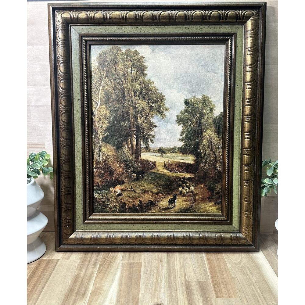 The‎ Cornfield Print John Constable Fine Hardwood Frame Print Measures 11x14 VTG
